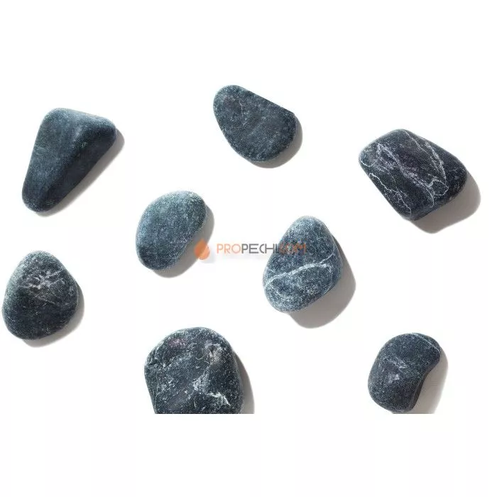 Камни Серпентинит шлифованный для дровяных печей 10кг.