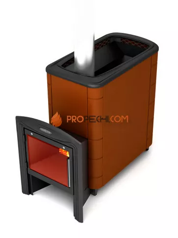 Печь для бани TMF Тунгуска XXL 2013 Inox Витра ТО терракота