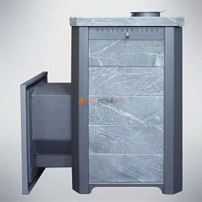 Дровяная печь для бани Варвара Сказка Мини удлиненная