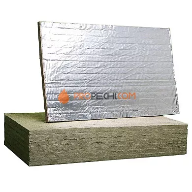 Негорючая вата Rockwool Alu FIRE BATTS 30x600x1000 мм
