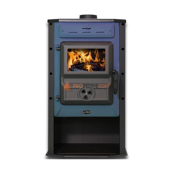 Печь с водяным контуром Tim System Carobna Hydro синяя