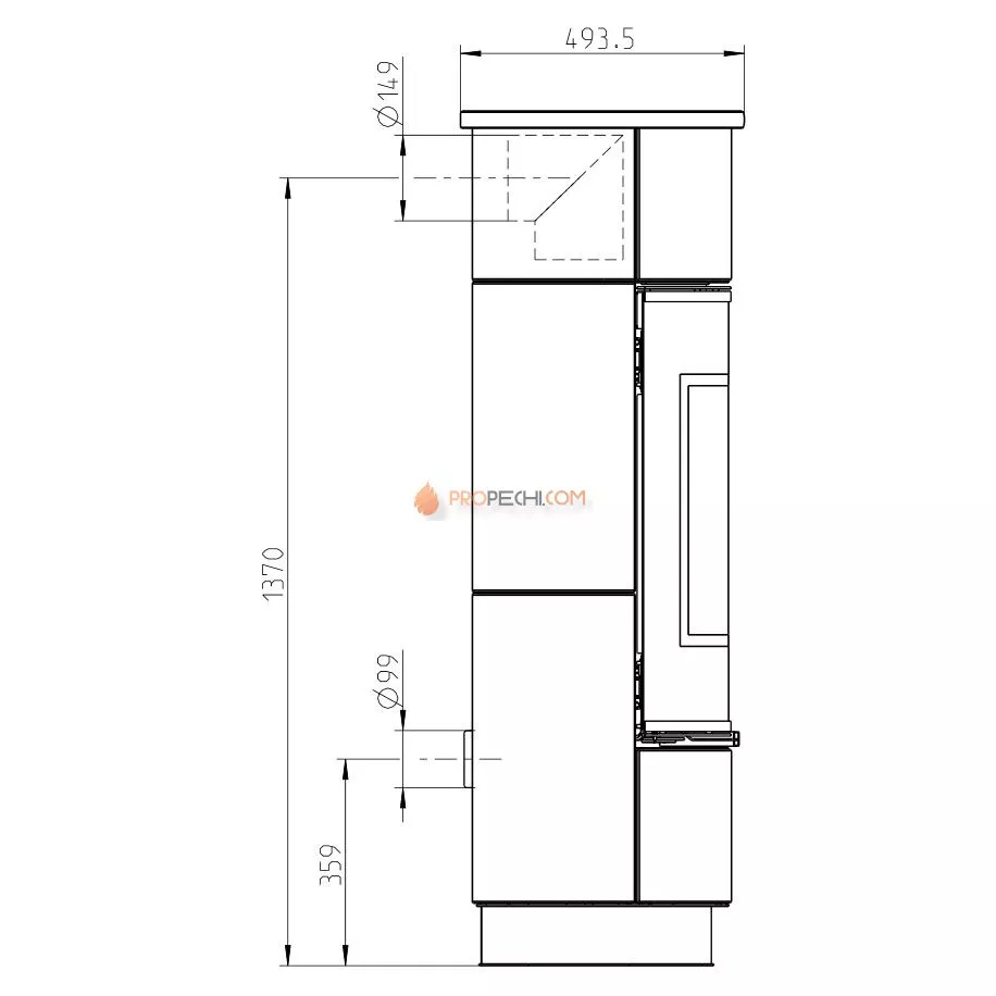 Печь-камин Thorma ATIKA Plus Serpentino