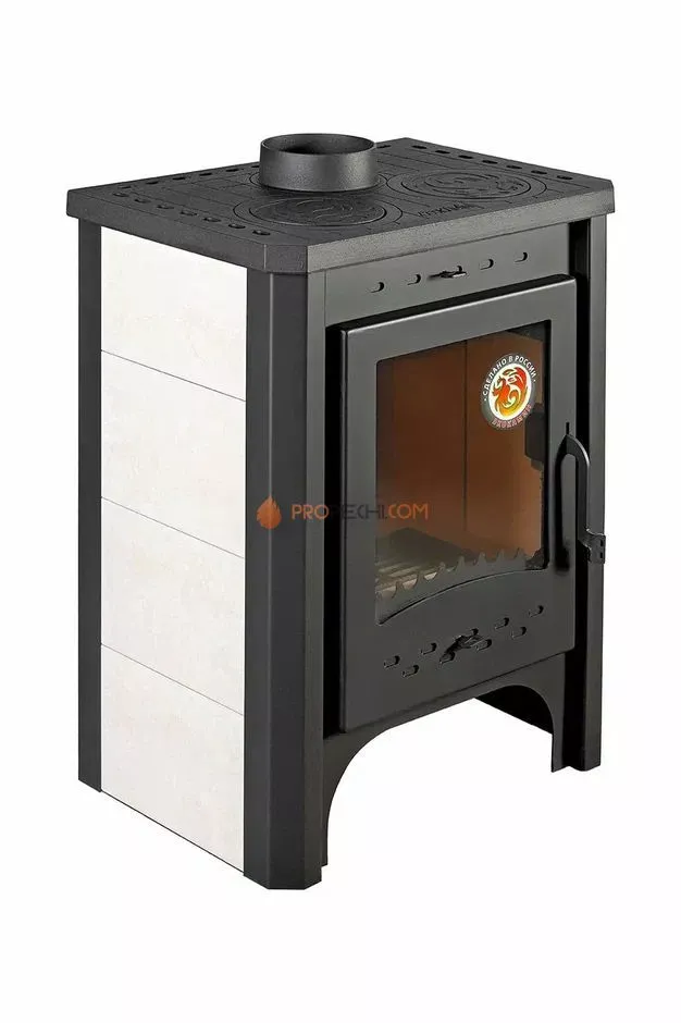 Печь-камин ЭкоКамин Бавария с плитой
