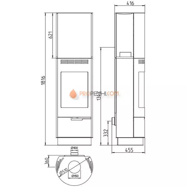 Печь-камин Thorma Sevilla