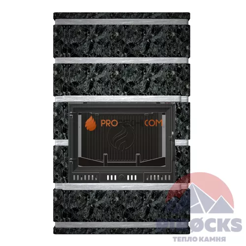 Каминная облицовка Pirocks Копенгаген (пироксенит)