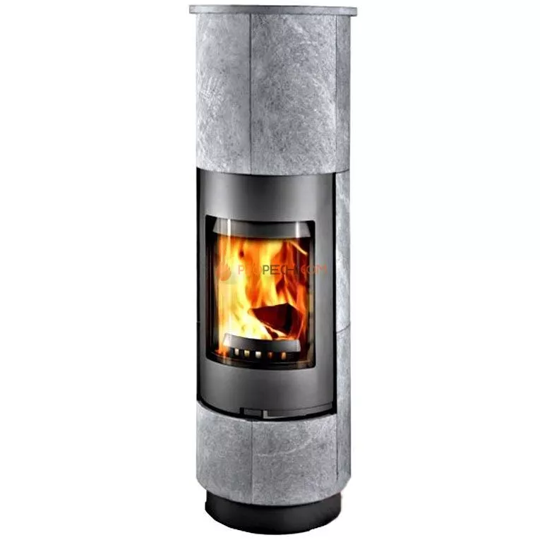 Печь-камин Thorma Delia, черный/serpentino