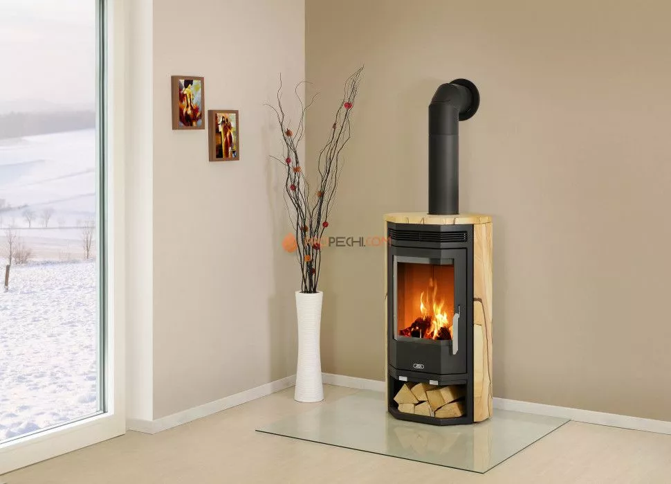 Печь-камин ABX Baltik 6 серая талькохлорит