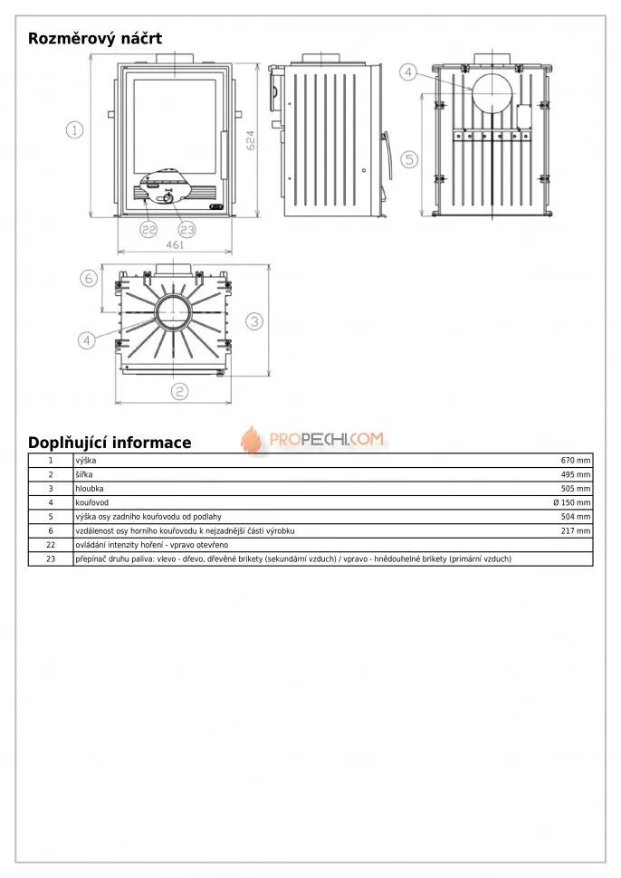 Каминная топка ABX York L