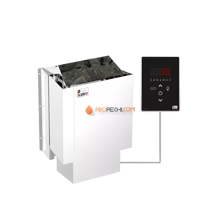 Электрическая печь SAWO NORDEX MINI NRMNC-36Ni2-Z 3.6 кВт (встроенный парогенератор и блок мощности, пульт покупается отдельно)