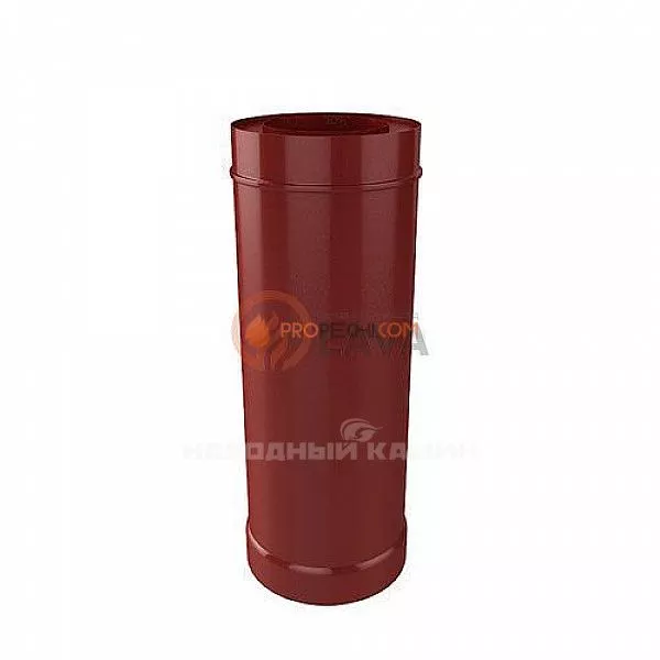 Труба-сэндвич 150/220 мм. 0,5 м. красный (3011)