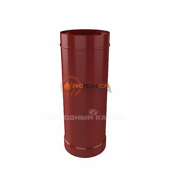 Труба-сэндвич 150/220 мм. 0,5 м. красный (3011)