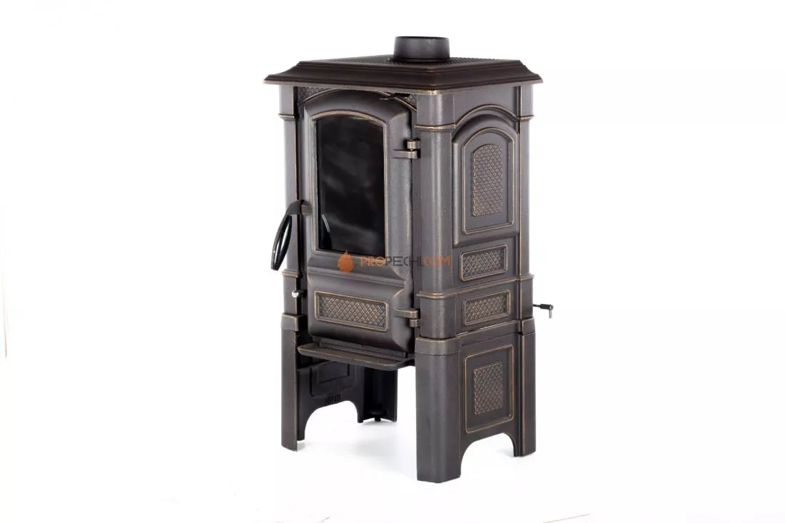 Печь-камин Fireway Bruno II патина бронза