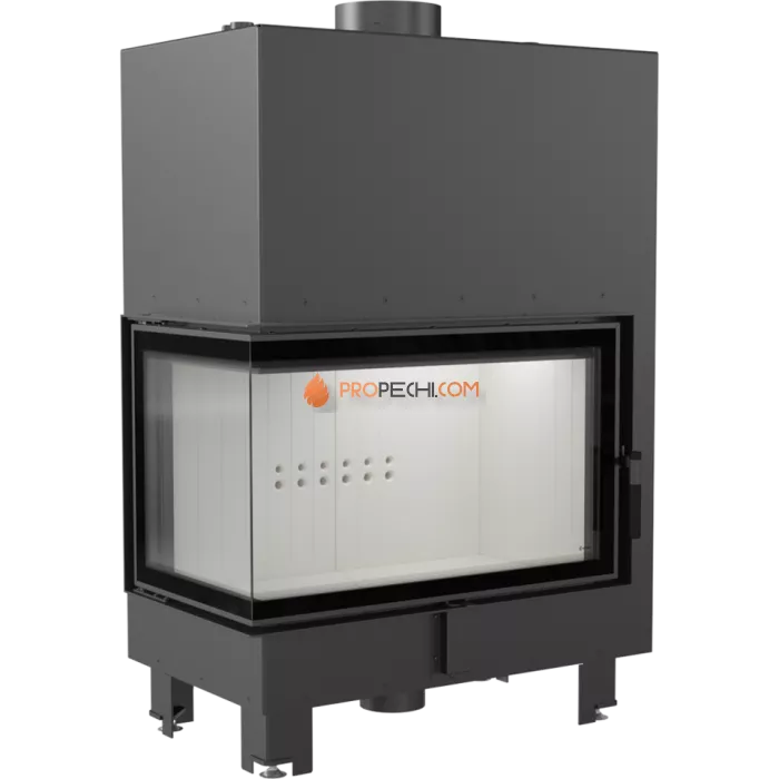 Каминная топка Kratki MBO/PW/15/L/BS/W (с теплообменником)