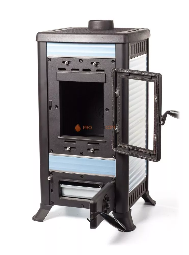 Печь чугунная KLEMENS I голубой