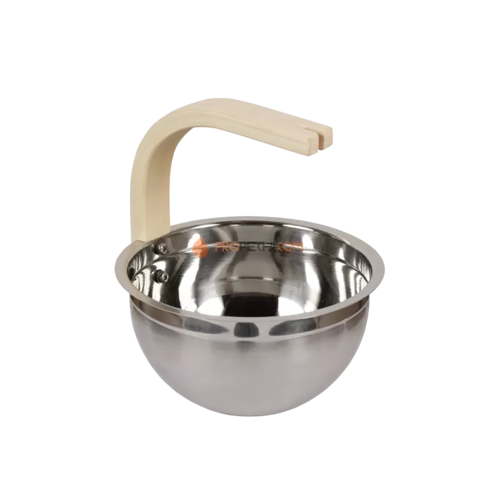 Ведро SAWO стальное 3л., ручка изогнутая осина, 343-MA