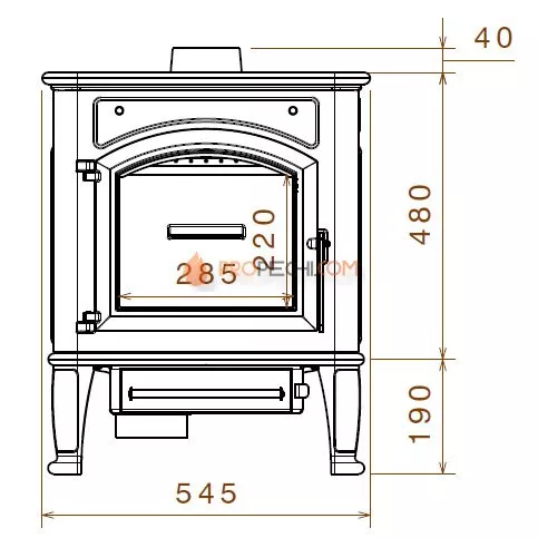 Печь-камин Liseo Castiron LCI Premium