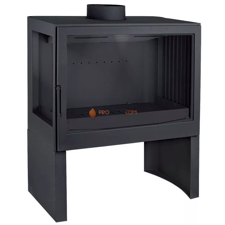 Печь-камин Liseo Castiron LCI 7 GFL Stove, стекло слева