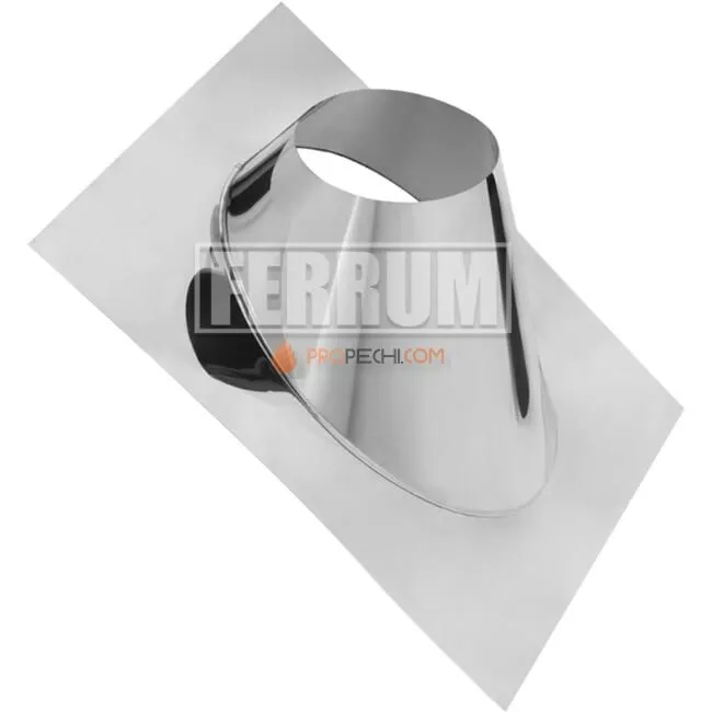 Крышная разделка угловая ,нержавеющая сталь AISI 430, толщина 0.5 мм, Ø280