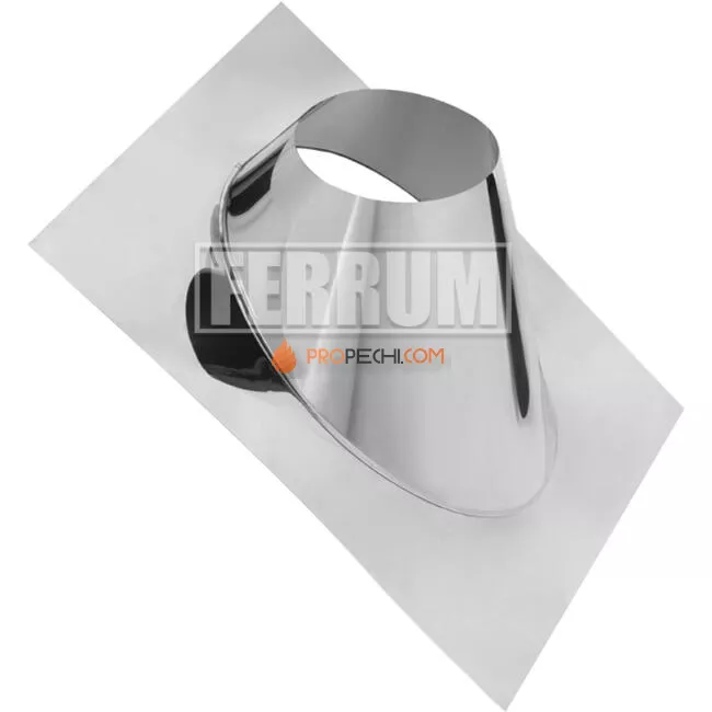 Крышная разделка угловая ,нержавеющая сталь AISI 430, толщина 0.5 мм, Ø280