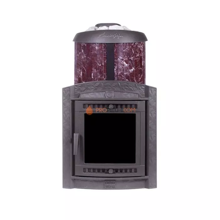 Чугунная печь для бани Атмосфера XL ламели Россо Леванто