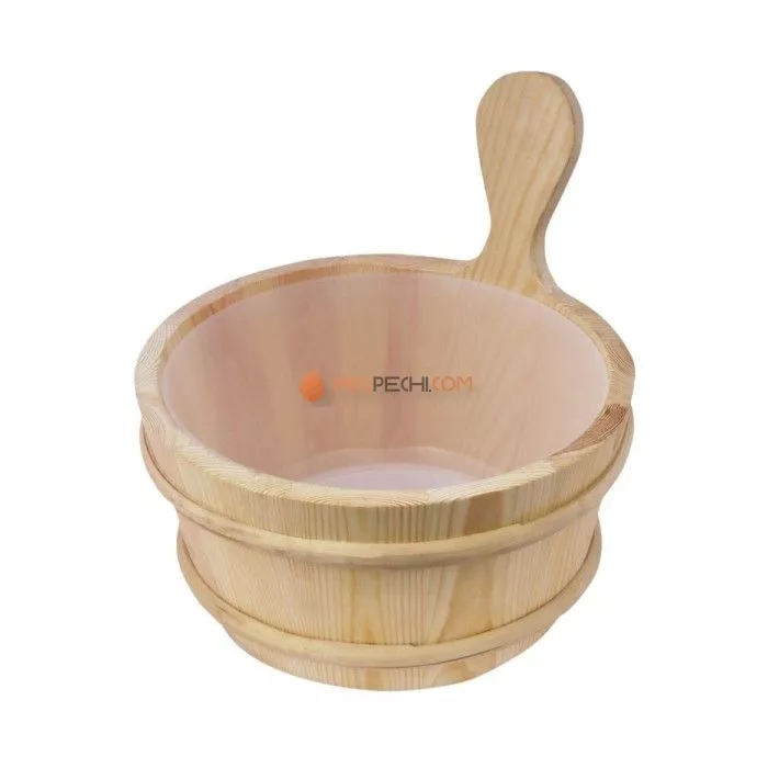 Кадушка SAWO деревянная 4л, с пластиковой вставкой, 335-EP