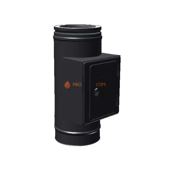 Тройник прочистки для твердого топлива 150/200