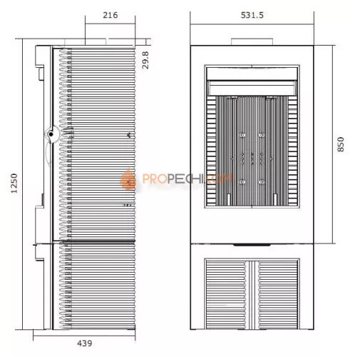 Печь-камин Invicta Argos