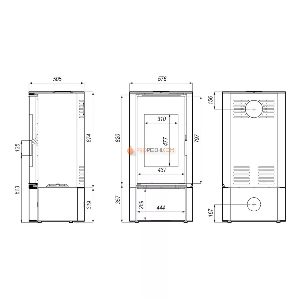 Печь-камин Defro Home Orbis