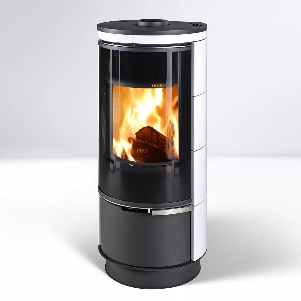 Печь-камин Thorma ANDORRA Plus Ceramic, белая