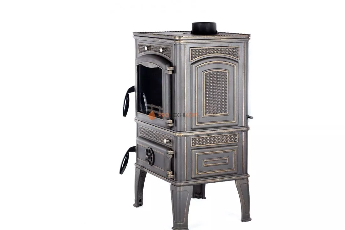 Печь-камин Fireway Dacha I патина бронза