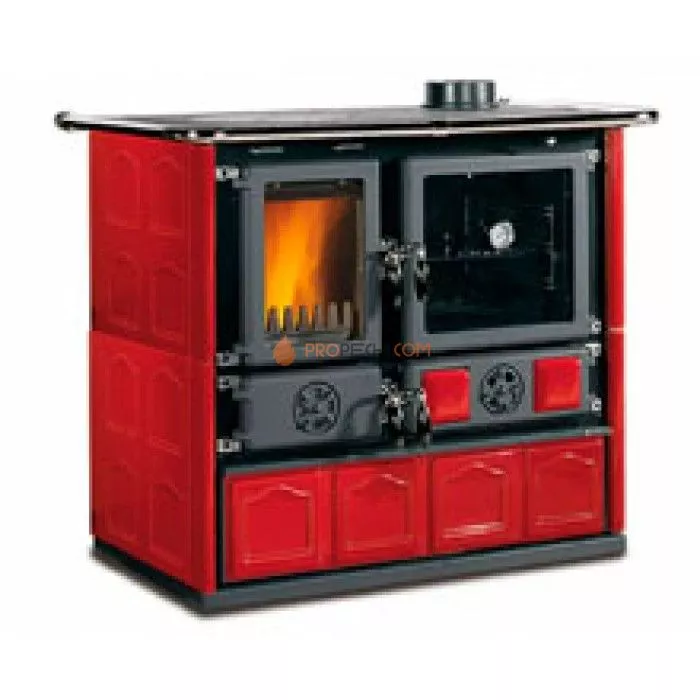 Печь-камин La Nordica Rosa 4.0 Maiolica Bordeaux