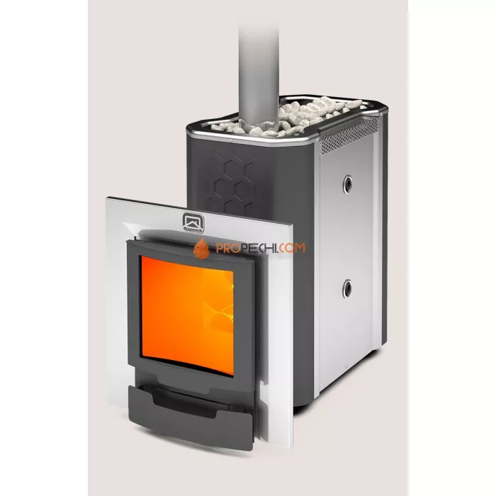 Печь для бани Теплодар Сибирь-30 ЛКП Профи Панорама (2.0)