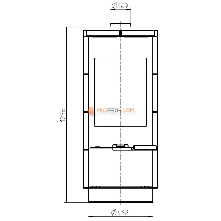 Печь-камин Thorma ANDORRA Ceramic Standard, белая