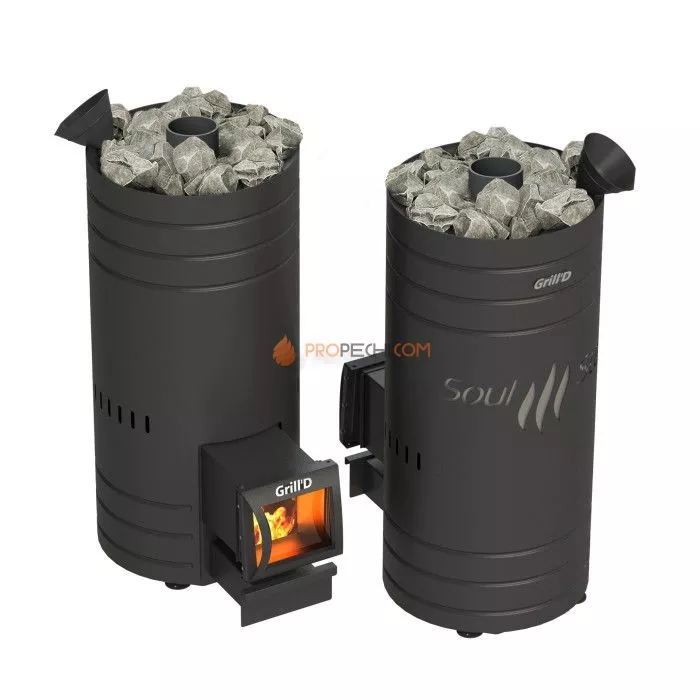 Дровяная печь для бани Grill’D Bochka 160A Long