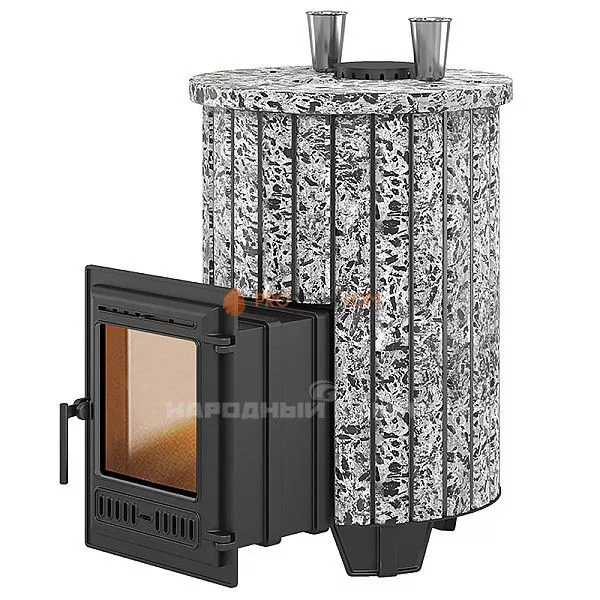 Печь для бани Эверест Steam Master 30 Чугун Ламель Пироксенит