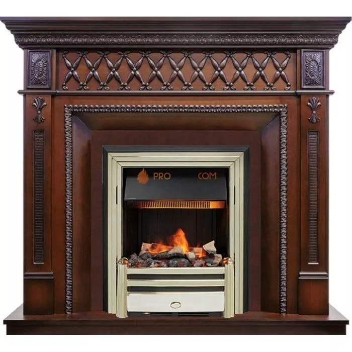 Каминокомплект Dimplex Alexandria - Махагон коричневый антик с очагом Cavendish