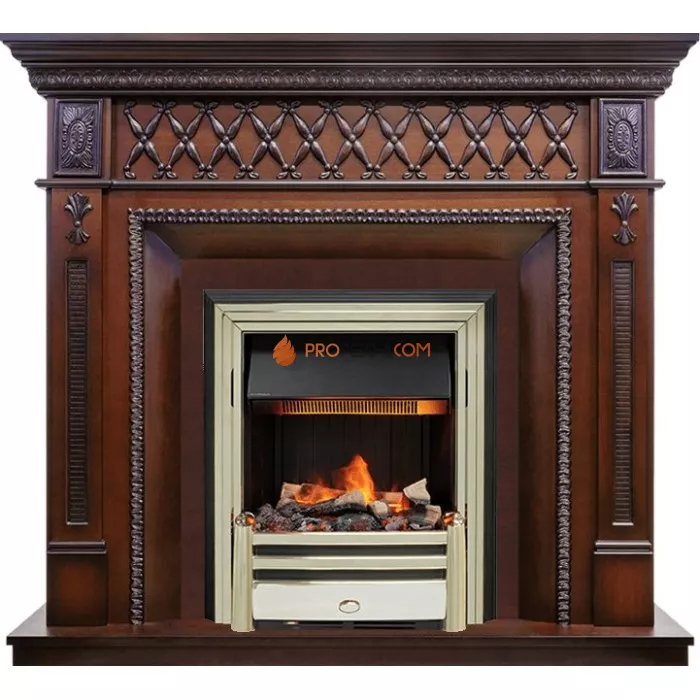 Каминокомплект Dimplex Alexandria - Махагон коричневый антик с очагом Cavendish