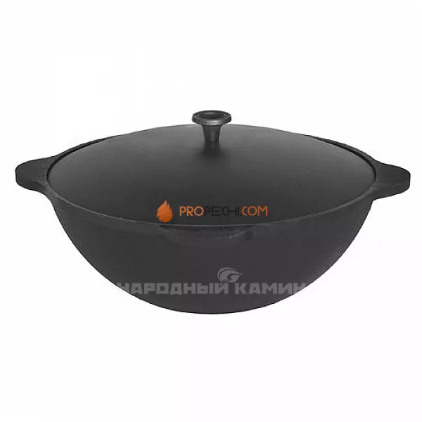 Везувий Казан чугунный 25 л с крышкой