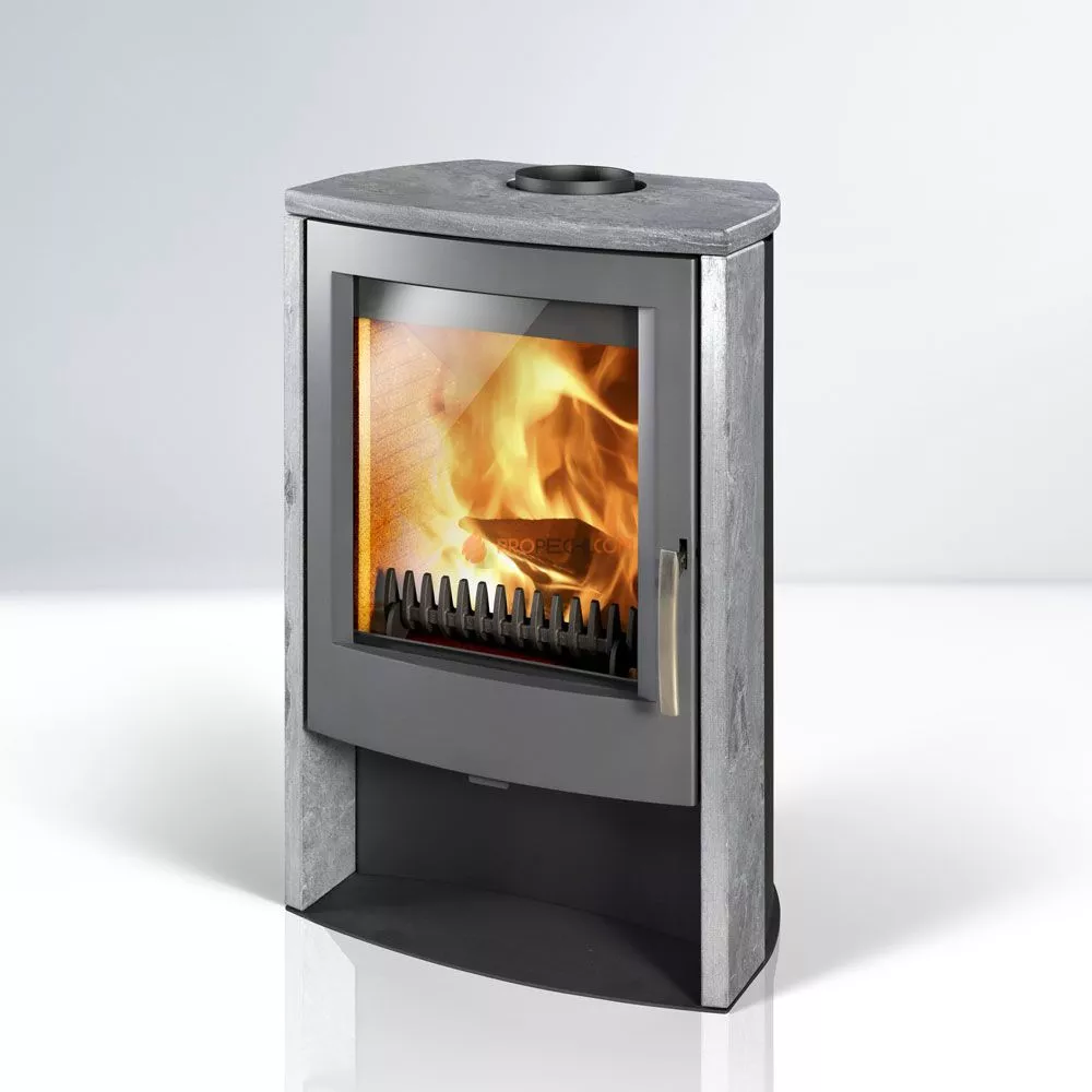 Печь-камин Thorma ALVESTA II, серый/стеатит