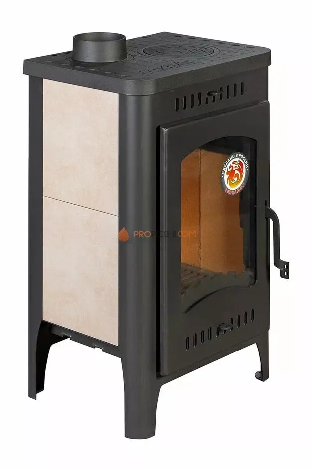 Печь-камин ЭкоКамин Бавария Оптима с плитой