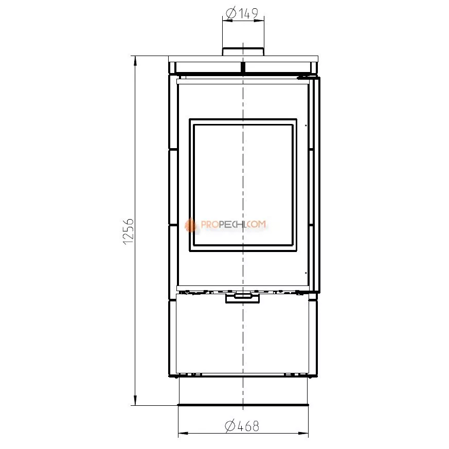 Печь-камин Thorma ANDORRA Extra Ceramic, белая