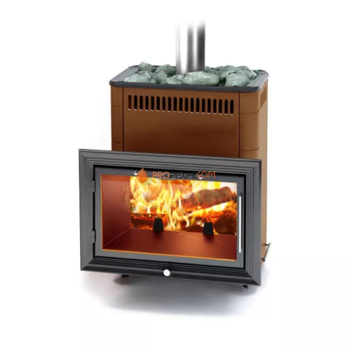 Печь для бани Термофор Витрувия II Inox БСЭ терракота