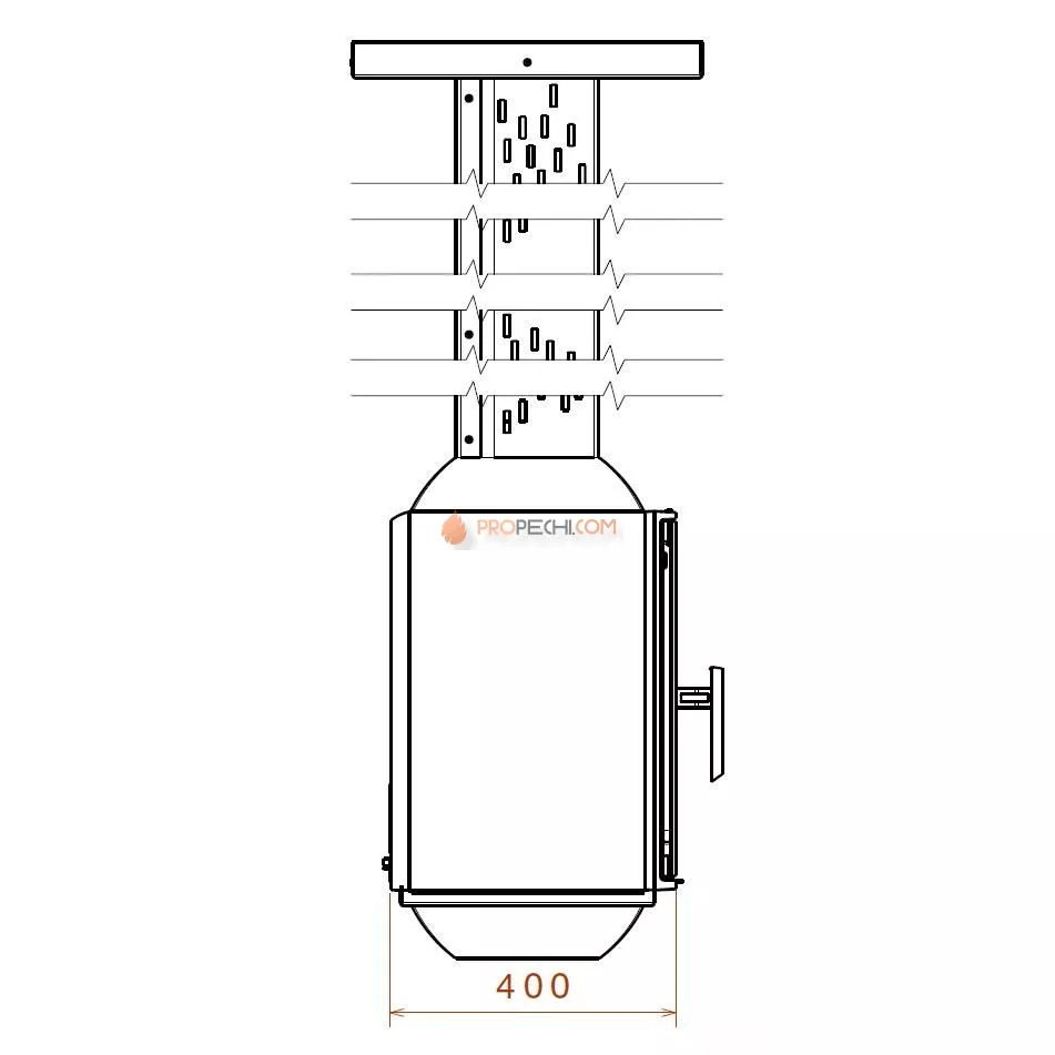 Печь-камин Liseo Castiron LCI 5 SKY GFLR, два боковых стекла (Liseo CastIron)