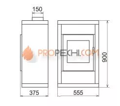 Печь-камин Thorma Horby