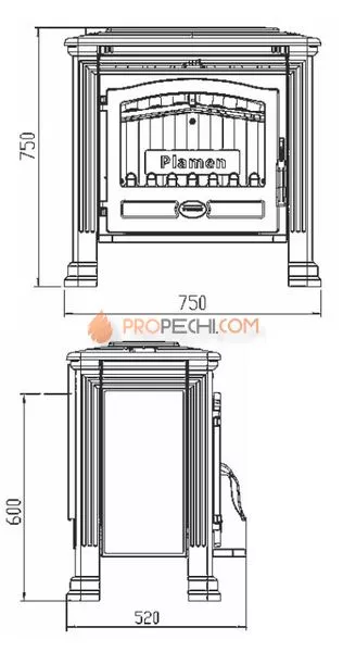 Печь-камин Plamen Tena N