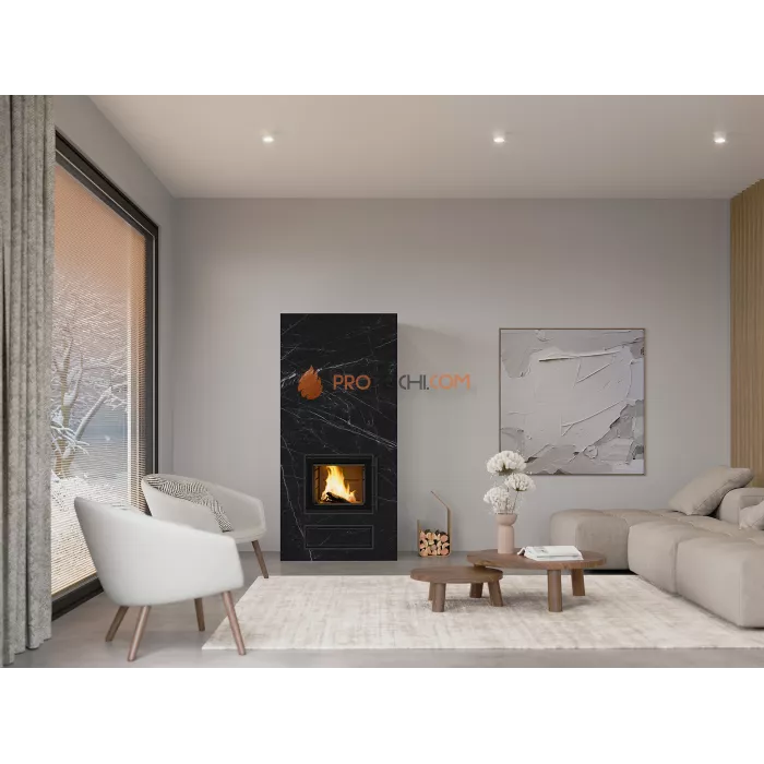 Печь-камин Tulikivi Kaila V4 чёрый мрамор