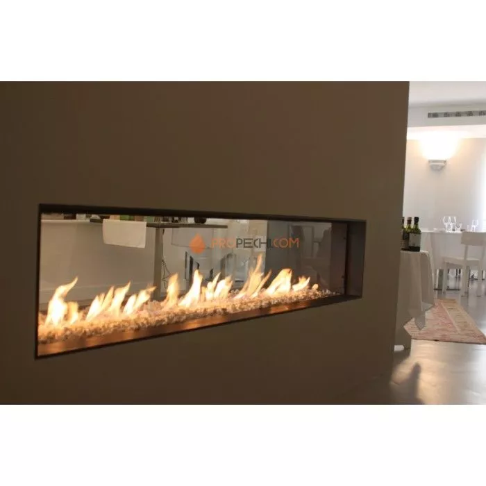 Газовая топка Vero Design Gala Стандарт (1750x500 мм) D130/200 мм, горелка VLK burner