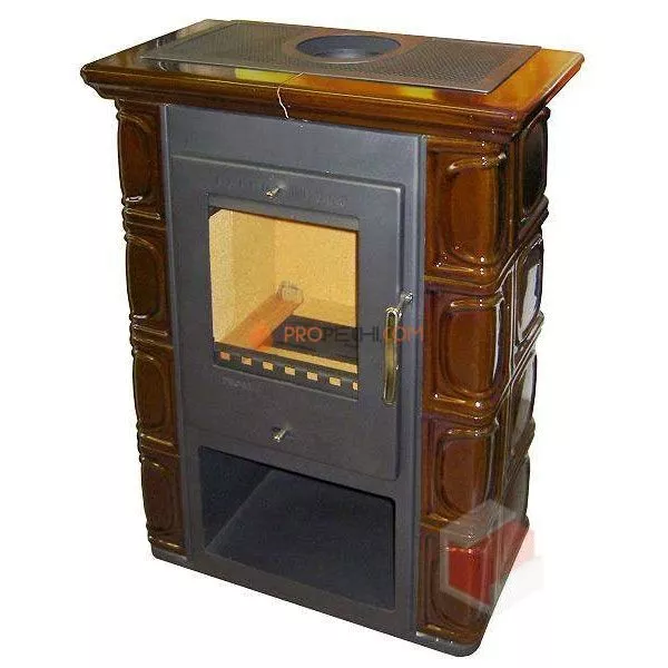 Печь-камин Thorma BORGHOLM Keramik, каштановая