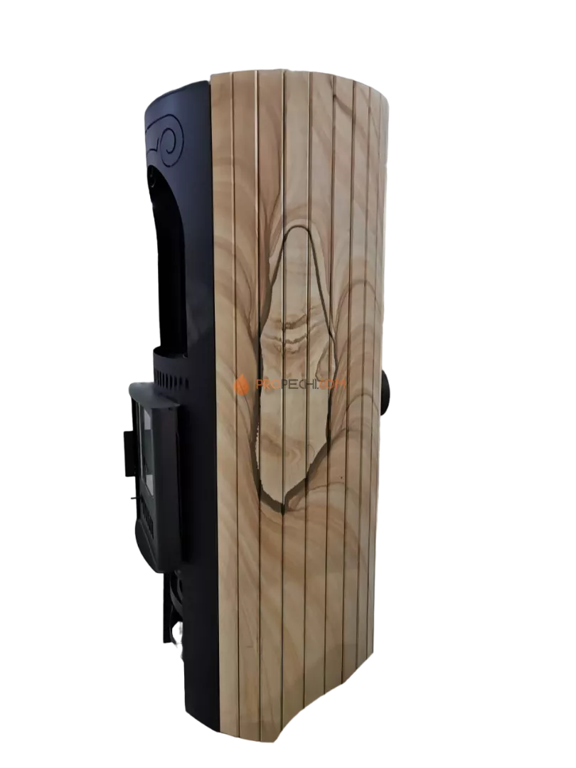 Печь-камин Ферингер Лада "Окаменевшее дерево" перенесённый рисунок