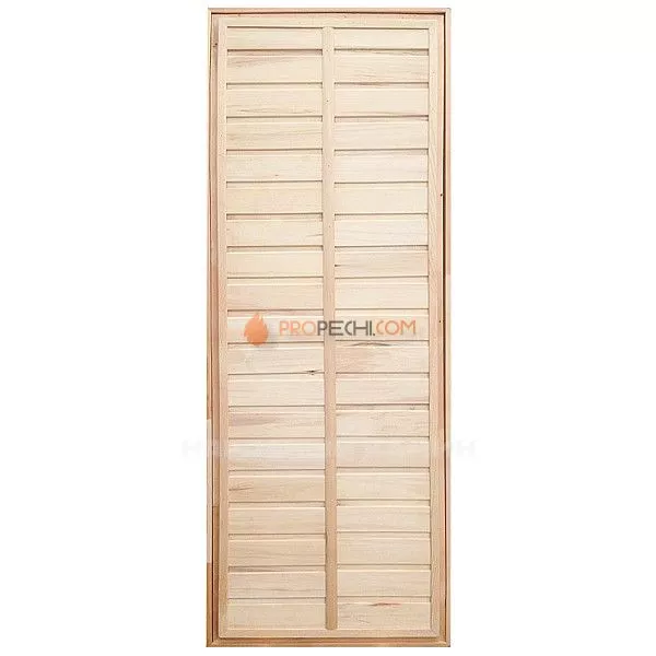 Дверь для бани  1900х700 мм глухая осиновая с петлями